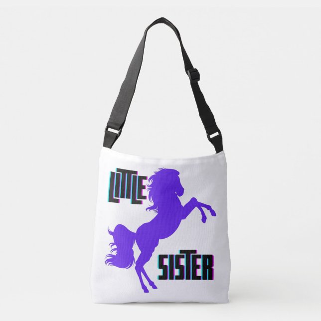 Bolsa Ajustável Pônei Roxo Irmãzinha (Frente)