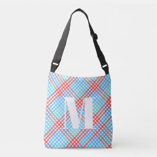 Bolsa Ajustável Pop, Xadrez, Monograma