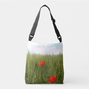 Bolsa Ajustável Poppies num Saco Corpo de Campos de Trigo