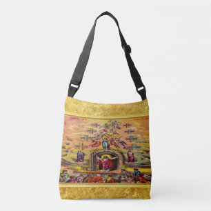 Bolsa Ajustável Portão do Céu com textura de folha de ouro e Jes