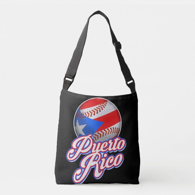 Bolsa Ajustável Porto Rico Baseball Flag TSirt (Frente)