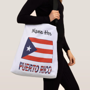Bolsa Ajustável Porto Rico e a bandeira porto-riquenha com seu nom