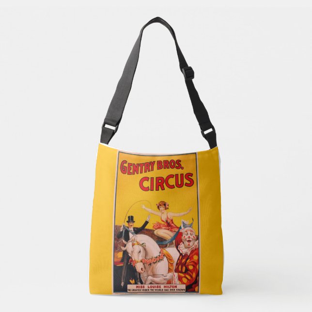 Bolsa Ajustável Poster de executor do Circus Colortivo Vintage (Frente)