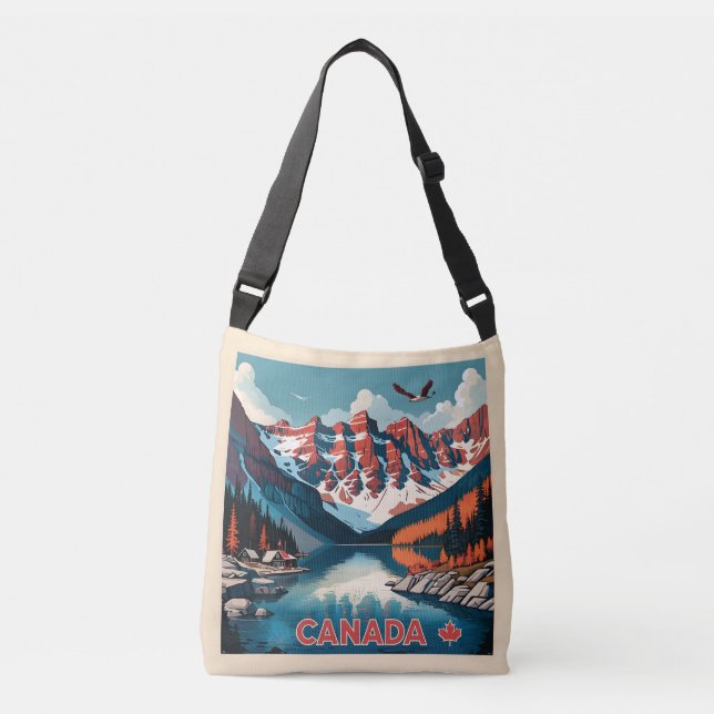 Bolsa Ajustável Poster de viagens do Canadá (Frente)