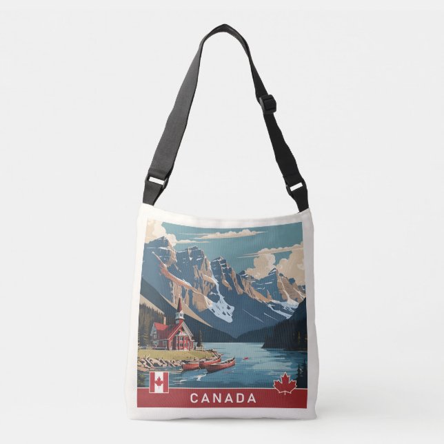 Bolsa Ajustável Poster de viagens do Canadá (Frente)