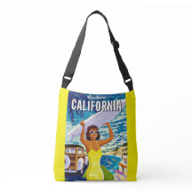 Poster de viagens Vintage Yellow Southern Californ