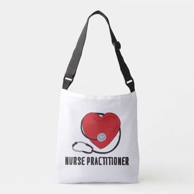 Bolsa Ajustável Praticante de Enfermeiros NP Nurse Desenho de Arte (Frente)
