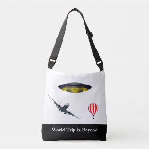 Bolsa Ajustável Prato voador, avião e balão de ar quente