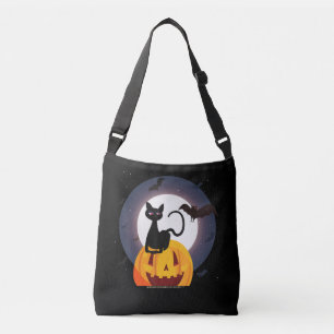 Bolsa Ajustável Presente de aranha Pumpkin Preto De Gato Hallowe