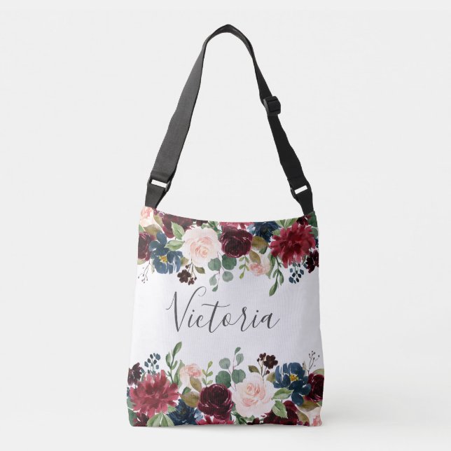 Bolsa Ajustável Presente de festa de casamento cor-de-rosa Borgonh (Frente)