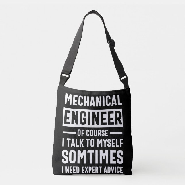 Bolsa Ajustável Presente Mecânico de Engenheiro Engraçado (Frente)