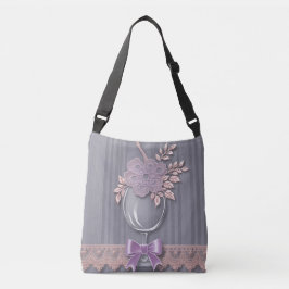 Bolsa Ajustável Presente para madrinha de casamento em listras rox