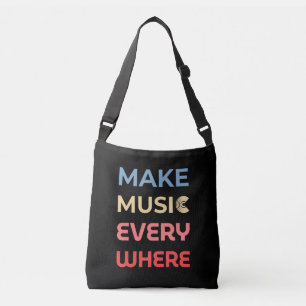 Bolsa Ajustável Presente para música retrô - Fazer música em todos
