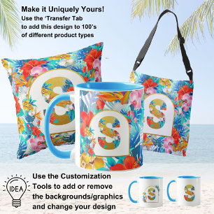Bolsa Ajustável Presentes para a Noiva da Festa de Flores Tropicai