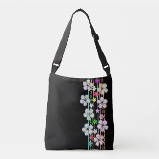 Bolsa Ajustável Preto C/Flores
