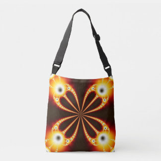 Bolsa Ajustável Preto e Laranja Geométrico