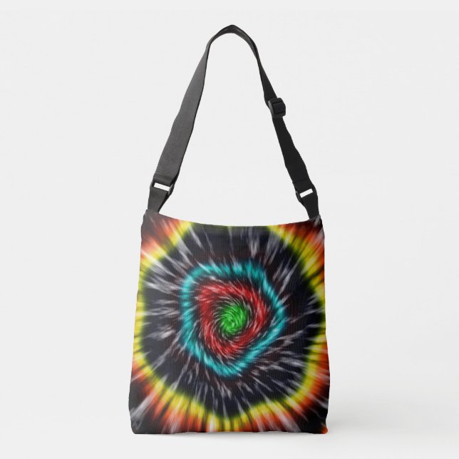 Bolsa Ajustável Preto Opala Tie Dye,   (Frente)