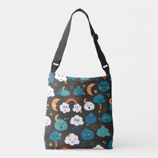 Bolsa Ajustável Previsão de Tempo de Cartoon Padrão Invisível