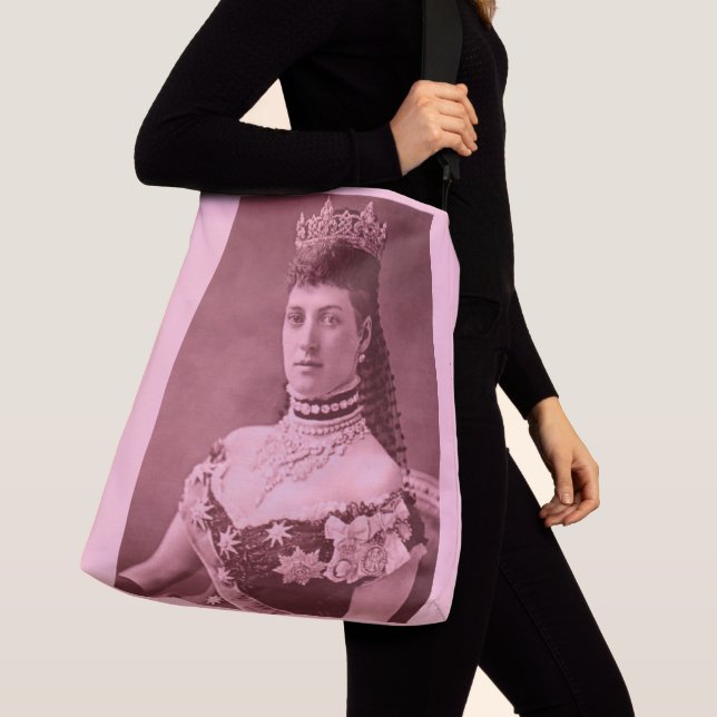 Bolsa Ajustável Princesa Alexandra da Dinamarca a rosa (Close Up)