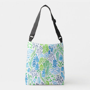 Bolsa Ajustável Produto floral de aquarela branco