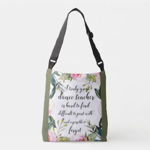 Bolsa Ajustável Professor de dança Obrigado Desejos por Professora