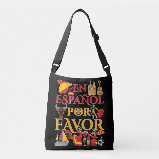 Bolsa Ajustável Professor Espanol Por Favor (Frente)