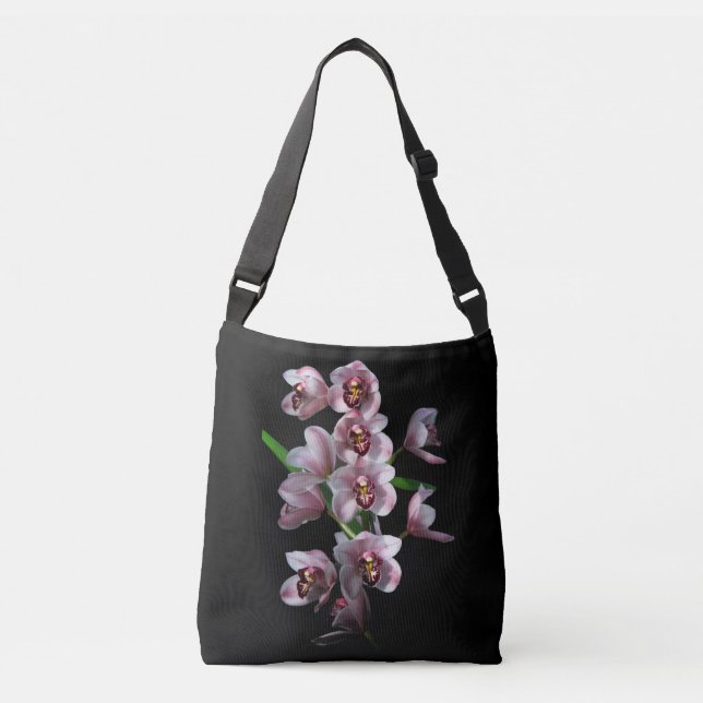 Bolsa Ajustável Prurido Orquídea em preto (Frente)