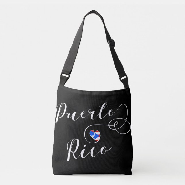 Bolsa Ajustável Puerto Rico Heart, Design porto-riquenho (Frente)
