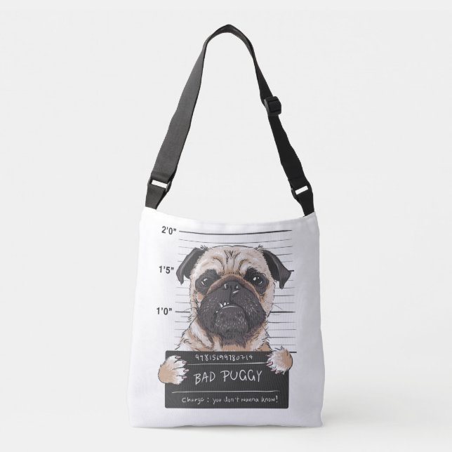 Bolsa Ajustável Pug Shot (Frente)