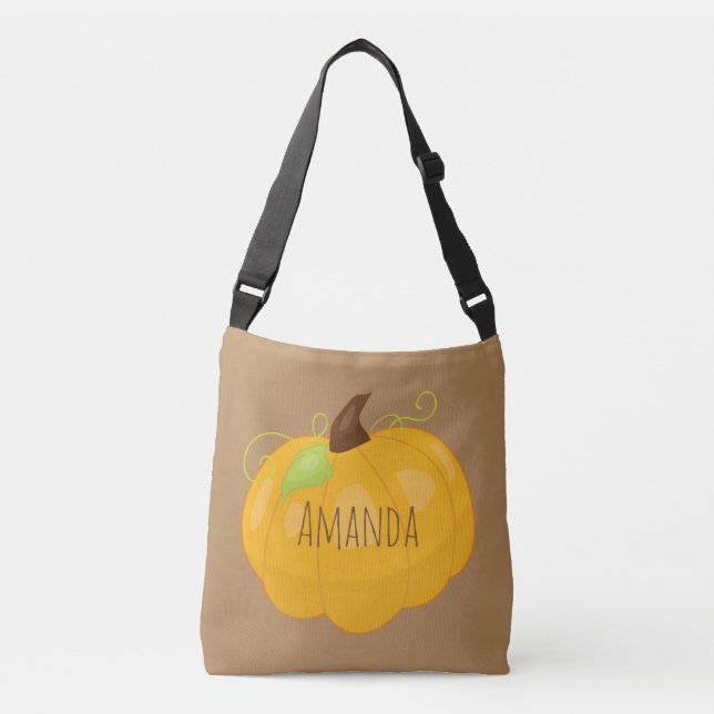 Bolsa Ajustável Pumpkin castanho e laranja (Frente)