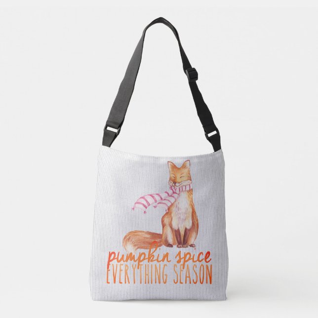 Bolsa Ajustável Pumpkin Spice Season Sitting Fox (Frente)