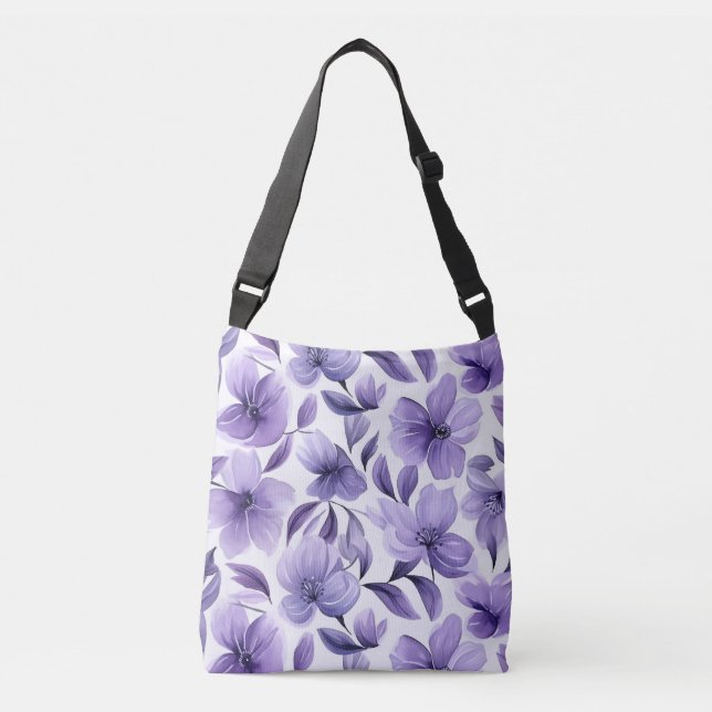 Bolsa Ajustável Purple Floral (Frente)