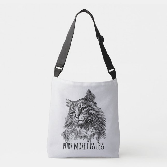 Bolsa Ajustável Purr More Hiss Less Pretty Kitty (Frente)