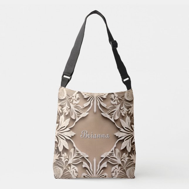 Bolsa Ajustável Quadro de Lace de Corte de Paperço (Frente)