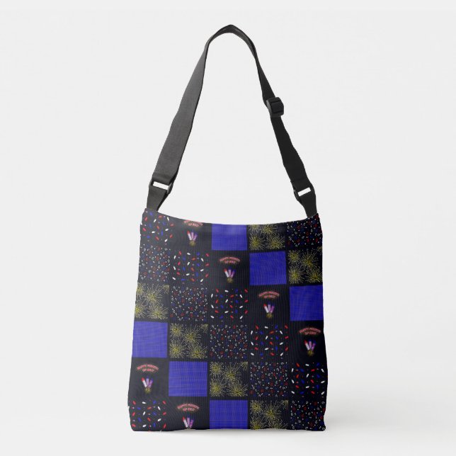 Bolsa Ajustável Quatro de Julho Patchwork - 4 de Julho (Frente)