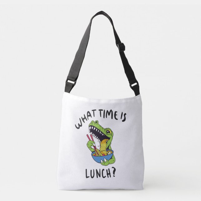 Bolsa Ajustável Que horas é o almoço (Frente)
