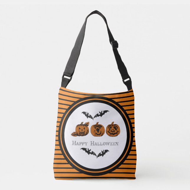 Bolsa Ajustável Queda/Dia das Bruxas/Abóbora (Frente)