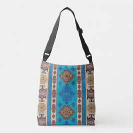 Bolsa Ajustável Quilime Oriental Único Bege Azul Antigo