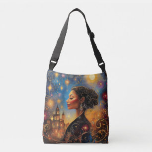 Bolsa Ajustável Radiante Afro-Americana Starry Sky