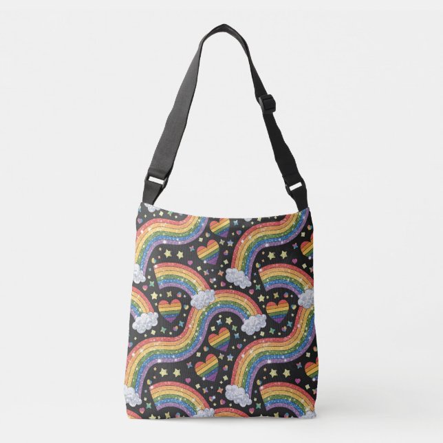 Bolsa Ajustável Rainbow Glitter | LGBTQ+ (Frente)