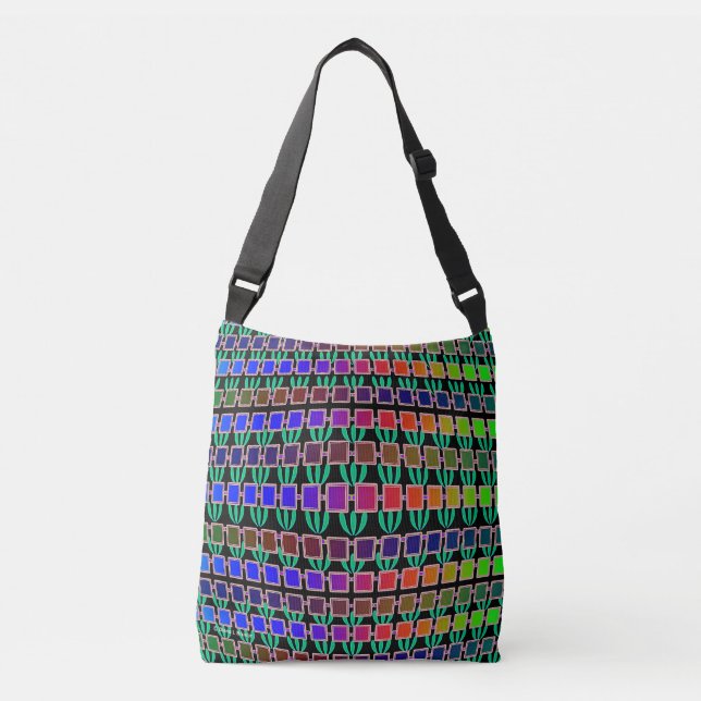 Bolsa Ajustável Rainbow Leaf E Geo (Frente)
