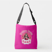 Rainha do Mahjong Americano Coroa Rosa Jogador Art