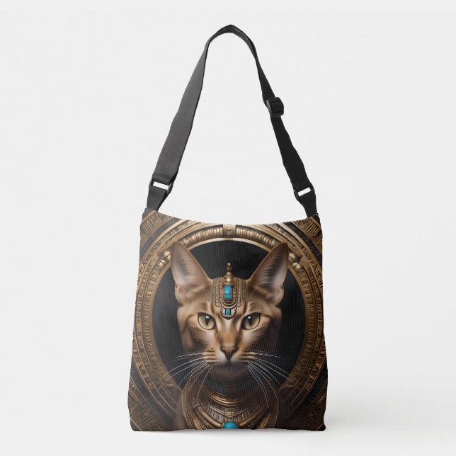 Bolsa Ajustável Rainha do Nilo: Cleópatra a Gata com Tocado (Frente)