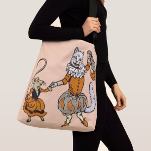 Bolsa Ajustável rato dançando com um impressão de gato