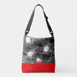 Bolsa Ajustável Red&Black Scribble,