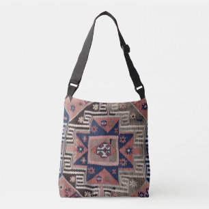 Bolsa Ajustável Red Kilim Rug Oriental Antiquado
