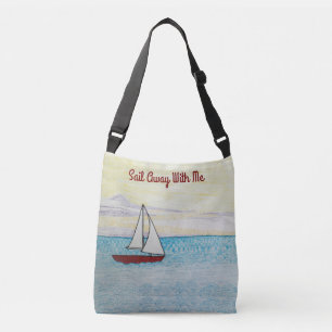 Bolsa Ajustável Red Sailboat Sailboat Sail Fogue Comigo