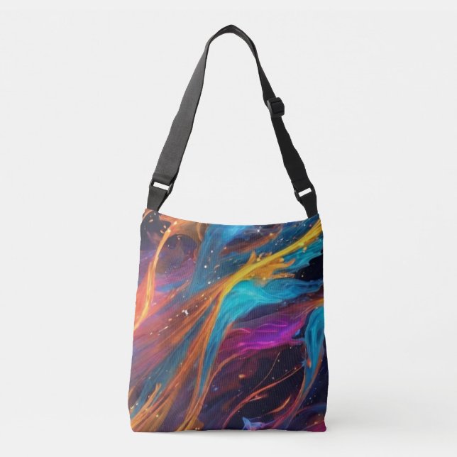 Bolsa Ajustável Redemoinhos Galácticos  (Frente)