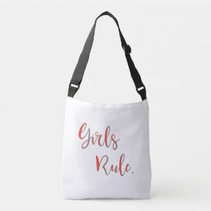 Bolsa Ajustável Regra de Menina Legal Trendy Modern Inspiracional