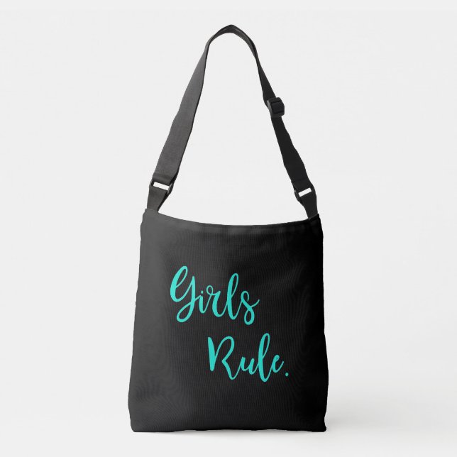 Bolsa Ajustável Regra de Menina Legal Trendy Modern Inspiracional (Frente)